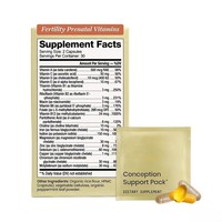 Approvisionnement direct usine : Pack de soutien à la conception et aux vitamines prénatales à base de plantes pour la fertilité féminine – Complément pour la santé reproductive des femmes 60/120