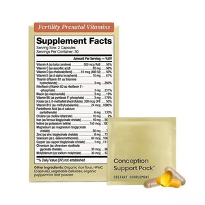 Suministro Directo de Fábrica, Vitaminas Prenatales para la Fertilidad, Paquete de Apoyo a la Concepción, Suplemento para la Salud Reproductiva Femenina - Product Image 2