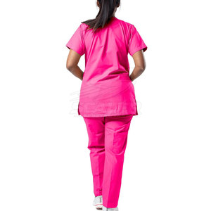 Stylish Women's Nursing Uniform <b>Scrub</b> <b>Tops</b> with Knitted Fabric Comfortable & Breathable for All Day Wear - Product Image 2