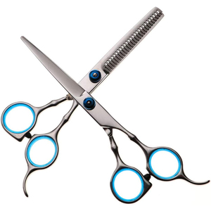 MARI INSTRUMENTS Juego de Tijeras Profesionales de Peluquería, Acero Inoxidable 440C, Tijeras para Cortar y Entresacar Cabello - Product Image 1