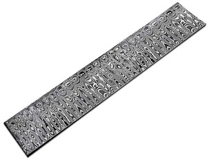 Juego de 4 barras de acero de Damasco de 12 pulgadas de largo, hechas a mano y personalizadas, con 2 pulgadas de ancho para la fabricación de cuchillos. - Product Image 5