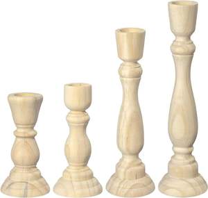 Portavelas de Madera Grace Inspired Diseñado para Elevar la Decoración Interior con una Belleza Natural - Product Image 2