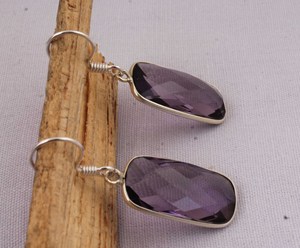 Wholesale Natural Amethyst 925 <b>Sterling</b> <b>Silver</b> <b>Dangle</b> <b>Earrings</b> February Birthstone Purple Gemstone Drop <b>Earrings</b> High Quality - Product Image 5