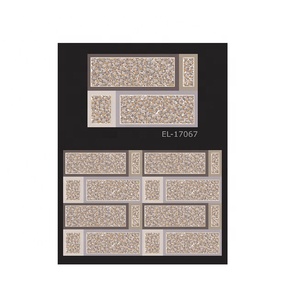 Porcelana de cerámica esmaltada, azulejos de elevación de revestimiento Exterior para pared, tono de mármol irregular, 300x450mm - Product Image 2