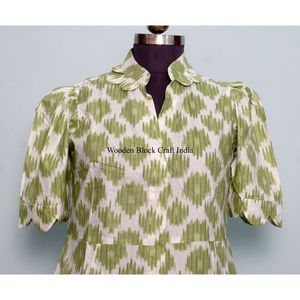 Vestido Moderno Casual de Manga Corta para Fiesta, Estilo Dulce y Elegante para Mujer, Estampado a Mano, de Algodón, Tipo Canguro, Cómodo y Corto - Product Image 2