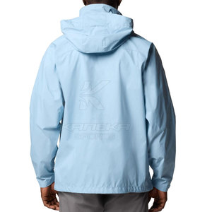 Veste de pluie à capuche d'hiver avec fermeture éclair frontale lisse, écologique et respirante pour homme, pour un usage quotidien - Product Image 2
