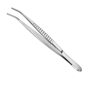 Pinzas de Sutura de Tejido Premium de Acero Inoxidable con Puntas Dentadas 1x2, Instrumentos Médicos Quirúrgicos para Clínica, con Marcas CE e ISO - Product Image 1