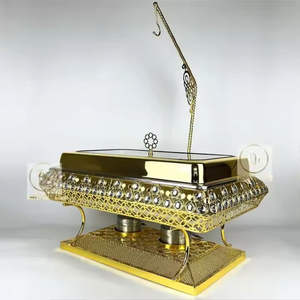 Calentador de Alimentos Tipo Chafing Dish de Acero Inoxidable de Primera Calidad para Servicio de Buffet y Presentación Elegante en la Mesa - Product Image 5