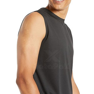 Fitness Clothing Breathable Knitted Casual Quick Dry High Quality Men Tank <b>Top</b> 100% Cotton - Product Image 4