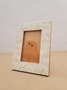 Handmade Resin Inlay Vertical Photo <b>Frame</b> Vintage <b>Square</b> Rustic Tabletop Display for Anniversary Gift - Product Image 2