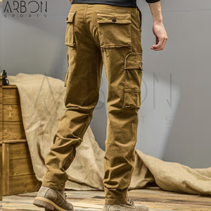 Buen Proveedor, Nuevo, Pantalones Cargo de Algodón Ligero, Diseño Único Personalizado, Estilo Urbano, Corte Recto y Holgado - Product Image 2