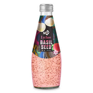 Proveedor, Muestra Gratuita, Diseño Gratuito, OEM, Botella de 290 ml, Bebida de Semillas de Albahaca, Agua de Coco, Sabor a Papaya - Product Image 4