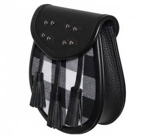 Accesorios de Cuero Ecológicos para Kilt Escocés, Personalizables para Uso en Exteriores, con Logotipo Personalizado, Talla-Golden Crown Set, Colores Personalizados - Product Image 2