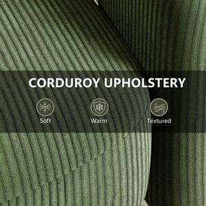 "Modern Green Upholstered Swivel Living Room Arm <b>Chair</b> with Thick <b>Padding</b> for Reading" - Product Image 5
