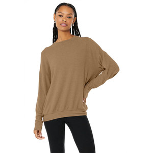 <b>Top</b> Selling Women Long Sleeve Oversized T-Shirt Casual Outdoor Wear Plus Size Solid color Heavyweight T-Shirts - Product Image 1