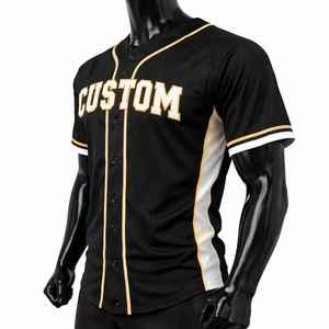 Camiseta de Béisbol, Secado Rápido, Transpirable, 100% Poliéster, Impresión Digital Personalizada con Nombre y Número del Jugador, Talla Adulto - Product Image 1