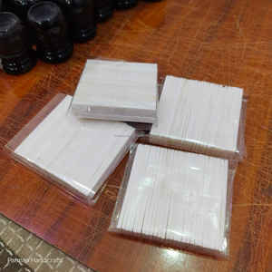 Manche de couteau moderne élégant en os de buffle blanc écologique, 60 mm de long, 2 mm d'épaisseur, fait main, matériau en vrac - Product Image 5