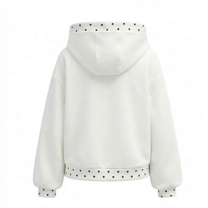 Sweat à capuche streetwear personnalisé pour homme, noir uni, en coton 400 g/m², effet vintage délavé à l'acide - Product Image 2