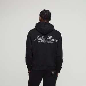 Sudadera con Capucha Premium de Invierno para Hombre y Mujer, de Algodón con Panel Marrón, de Secado Rápido, Lavado Ácido, Hecha en Pakistán - Product Image 4