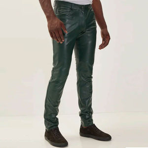 Pantalon en cuir pour homme fabriqué au Pakistan, style décontracté, logo personnalisé, imperméable, séchage rapide, couleur unie 2026 - Product Image 5