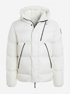 Men's Brown <b>Hooded</b> Polyester Filled Puffer <b>Jacket</b> <b>Fur</b> Trim Breathable Windproof Winter Coat Loose Fit Casual Style Zipper Front - Product Image 6