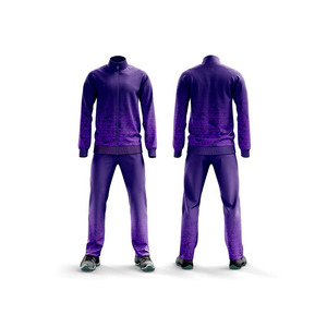 Men's Orange Solid 2 in 1 Loose Fit Full <b>Zip</b> Stand Collar Casual Sportswear Set Winter Wear Breathable Polyester Fabric - Product Image 4
