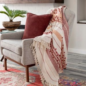 Hot Sell Boho Ultra Soft & Medium <b>Weight</b> Throw <b>Blanket</b> Ideal For All Season Most Popular Striped <b>Blankets</b> Outdoor Indoor Use - Product Image 6