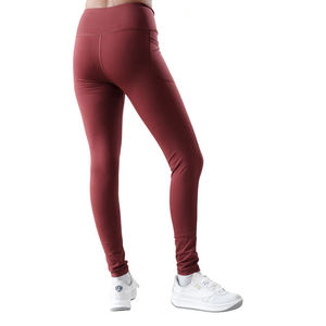 Leggings de sport pour femme, coupe ajustée, taille haute, en tissu extensible, avec logo personnalisé, pour yoga et entraînement, vente en gros - Product Image 3