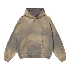 Sweat-shirt à capuche en molleton 100% coton avec logo personnalisé brodé, streetwear d'hiver pour hommes, vêtements décontractés, approvisionnement en gros - Product Image 6