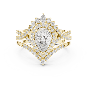 Goldmuse 14K Classic Eternity Wedding Band con ajuste completo de CZ - Product Image 4