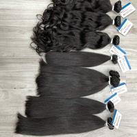 Fournisseurs de cheveux humains vietnamiens, cheveux vierges ondulés et bouclés, mèches de cheveux vierges, cuticules alignées, couleur naturelle
