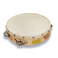 Bulk Supply Musical Instruments 10 Inch Wood Tambourine Sounds Maker Promotional Wood Tambourines In Low MOQ