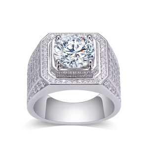 Round brilliant Cut Diamond Engagement Ring 18K White Gold Prong Setting Classic Style Women's Fine Jewelry - Product Image 5