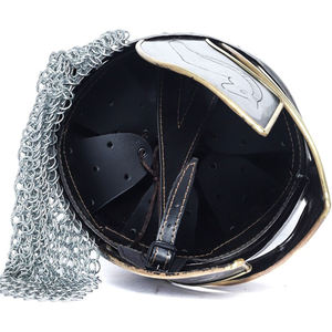 Casco Vikingo Medieval de Acero Inoxidable Plateado y Grabado de PAK ENTERPRISES, Casco de Disfraz para Adultos, DIY, OEM, ODM, para Exteriores - Product Image 4