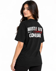 Camisetas de Mujer Cómodas y Suaves para Verano, Cuello Redondo, Transpirables, con Estampado de Grafiti, Talla Grande, de Algodón, Estilo Urbano - Product Image 2