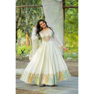 Vestidos de Noche Elegantes de Diseñador, Vestido de Fiesta con Dupatta, Estilo Elegante - Product Image 6