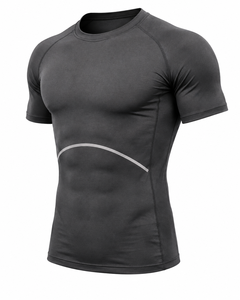 Athletic <b>Compression</b> Training <b>Shirt</b> <b>for</b> <b>Men</b> Moisture Wicking Gym Fitness Top Custom Logo Available OEM Manufacturer - Product Image 3
