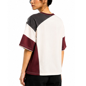 Womens Premium Cotton Boxy Tee Custom Relaxed Loose Fit Short Sleeve T Shirt Private Label OEM ODM Streetwear Apparel Supplier - Product Image 2