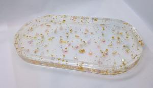 Bandeja de Resina Transparente, Bandeja de Resina de Alta Transparencia para Organización Minimalista del Hogar, Plato de Servicio al por Mayor - Product Image 5