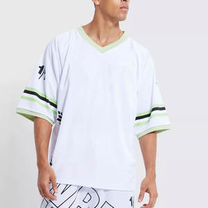 Maillot de sport haute performance à col en V, séchage rapide, maillot d'entraînement en mesh à col en V, t-shirt de sport à col en V anti-transpiration - Product Image 1