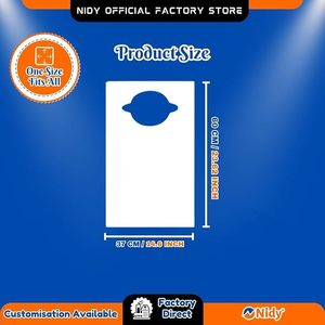 Nidy Unisex Disposable Lightweight <b>Waterproof</b> Pull-On Apron Hygienic Beauty Personal Care Skin Care Hotel Travel Food Service - Product Image 2