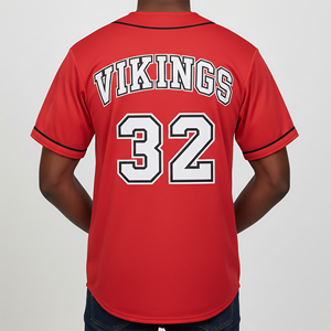 2026 New Arrived Latest Design Lightweight V-Neck Short Baseball Jersey 100% Polyester Breathable Athletic Fit Training Wear - Product Image 3