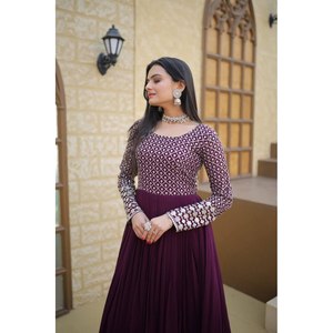 Vestido de vino Saniya - Product Image 1