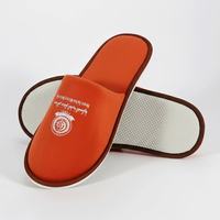 Chaussons d'hôtel jetables en velours durable, luxueux pour spa, hôtel de luxe, semelle souple, personnalisables