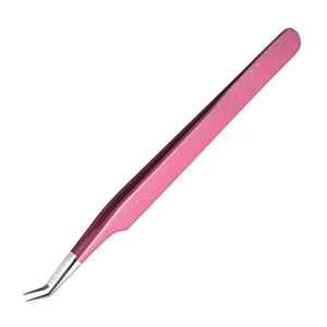 Vente en gros 45 outils de beauté à pointe semi-incurvée pince à épiler pour le retrait des cils - Product Image 5