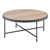 Ensemble de tables basses gigognes en bois en forme de C personnalisées avec structure en fer, design moderne, durable et écologique, solution de rangement