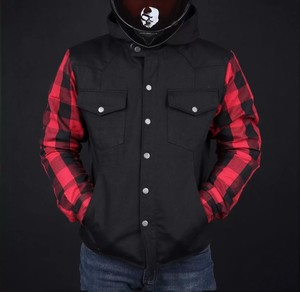 Camisa de Franela Premium para Motocicleta, Talla Grande, con Bolsillos para Armadura, Resistente al Viento y Transpirable, para Motociclistas de Calle y Turismo en Invierno - Product Image 4