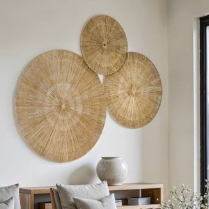 Cesta de pared de hierba marina tejida a mano, estilo bohemio, decoración ecológica para el hogar, personalizable para aniversarios, venta al por mayor - Product Image 5