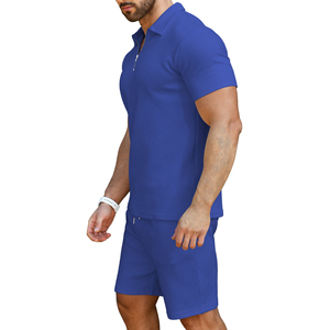 Ensemble de sport d'été pour homme, polo assorti, short, ensemble 2 pièces, vêtements décontractés, ensembles courts slim pour homme - Product Image 6