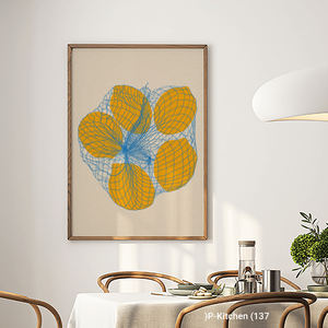 ศิลปะบนผืนผ้าใบสำหรับตกแต่งห้องครัว, โปสเตอร์ภาพประกอบลายมะนาวแบบนามธรรม, ของตกแต่งผนังห้องครัวสไตล์โมเดิร์น - Product Image 2